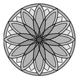 Lilien-Mandala