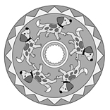 Welpen-Mandala
