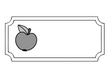 Einmachglasetikett Apfel